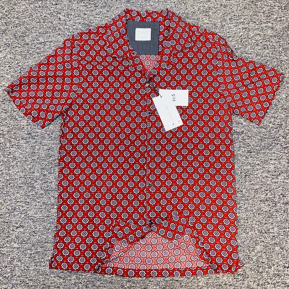 NWT Denim & Flower Ricky Singh Men's Shirt 100% Viscose Size Medium✨ - Picture 5 of 6